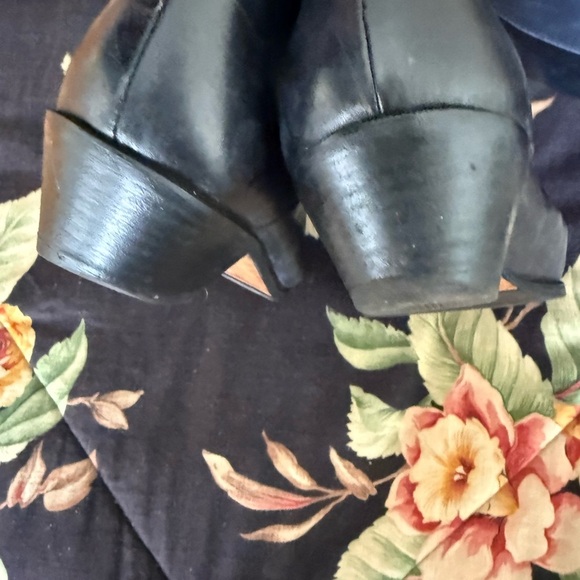 Johnston and Murphy Tall Black Grey Leather Boots 8.5 - Picture 4 of 7